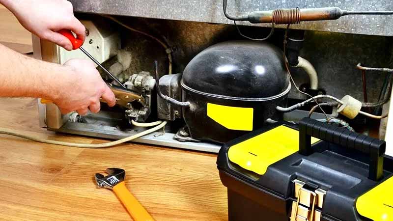 یکسره کار کردن موتور یخچال